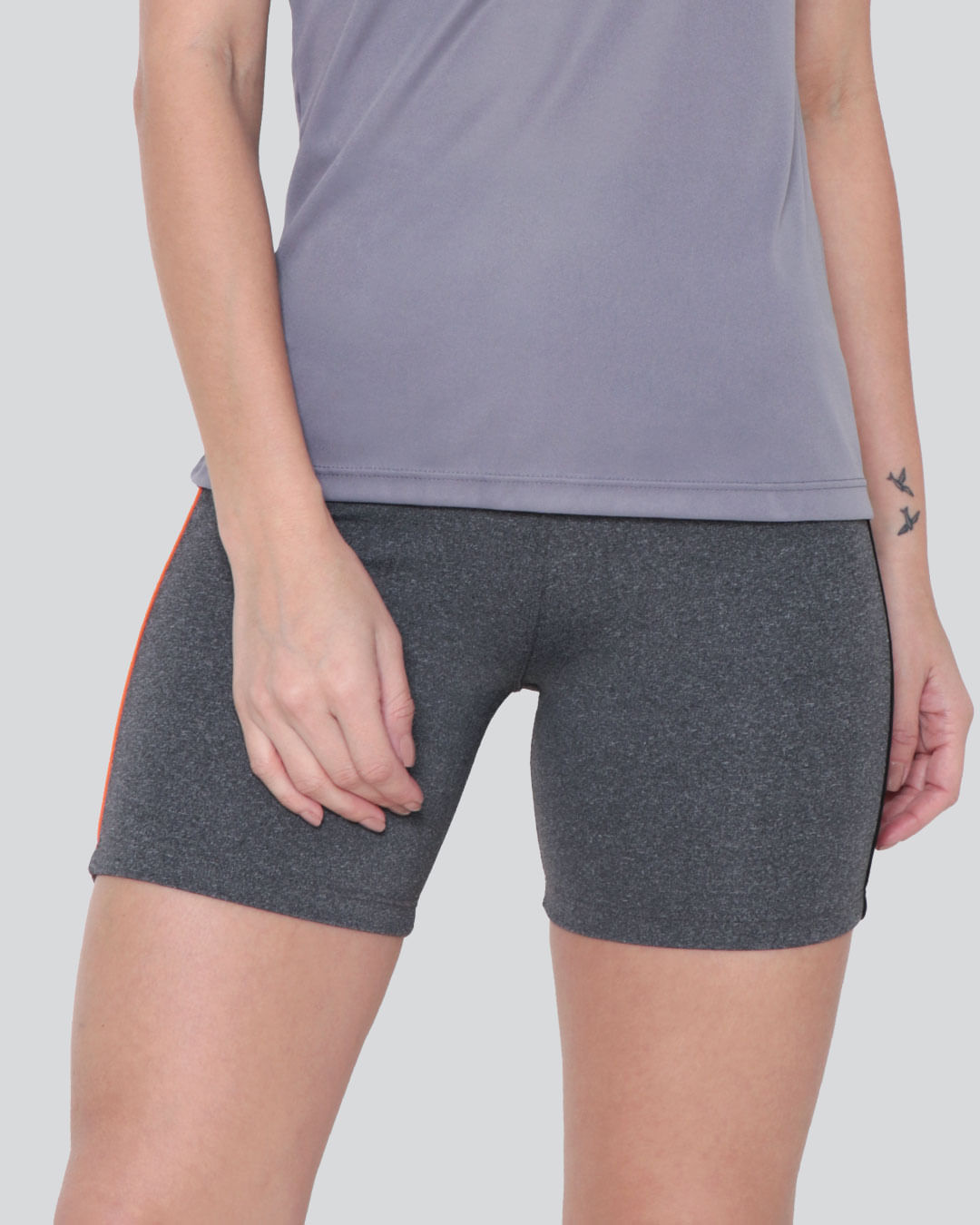 Short Fitness Feminino Cinza