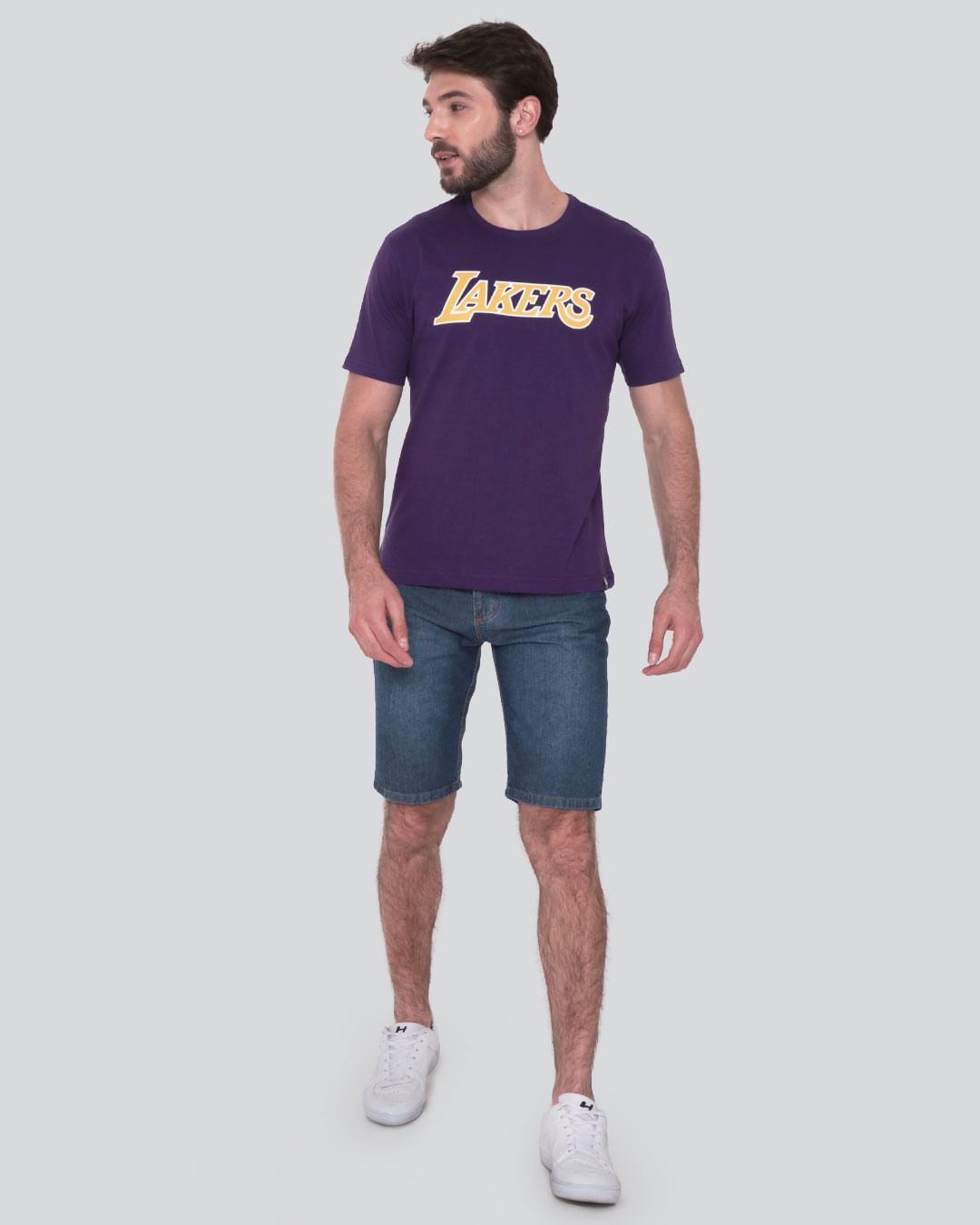 Camiseta Masculina Fitness Lakers NBA Roxa