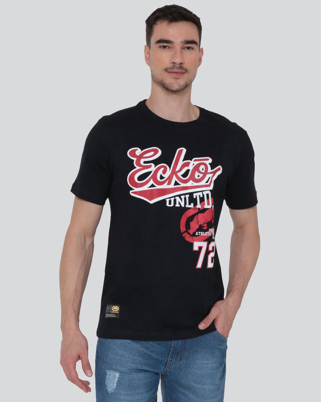 Camiseta Masculina Estampa Ecko Preta