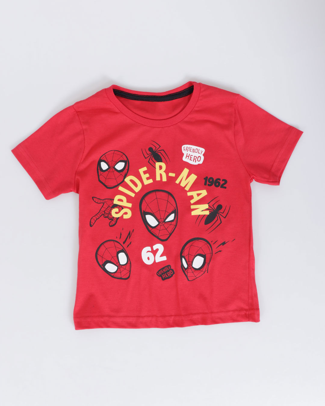 Camiseta Bebê Homem Aranha 1962 Marvel Vermelha