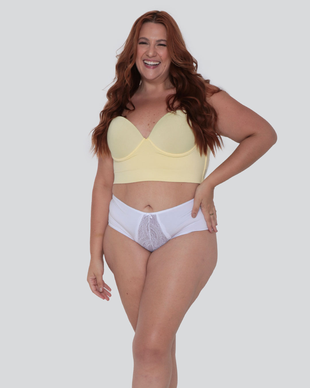 Sutiã Feminino Plus Size Top Bojo Amarelo