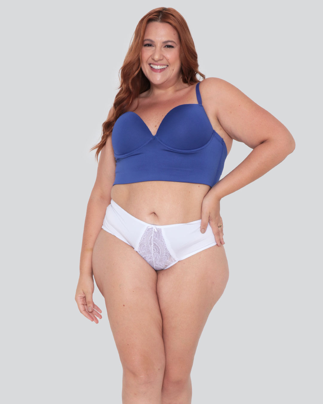 Sutiã Feminino Plus Size Top Bojo Azul