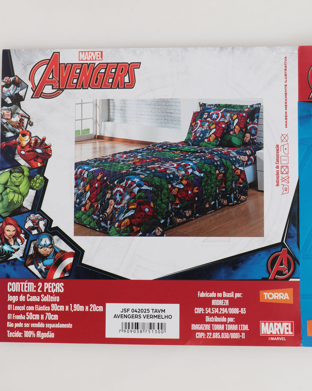 Jogo De Cama Infantil Homem Aranha Marvel Azul Escuro, Lojas Torra