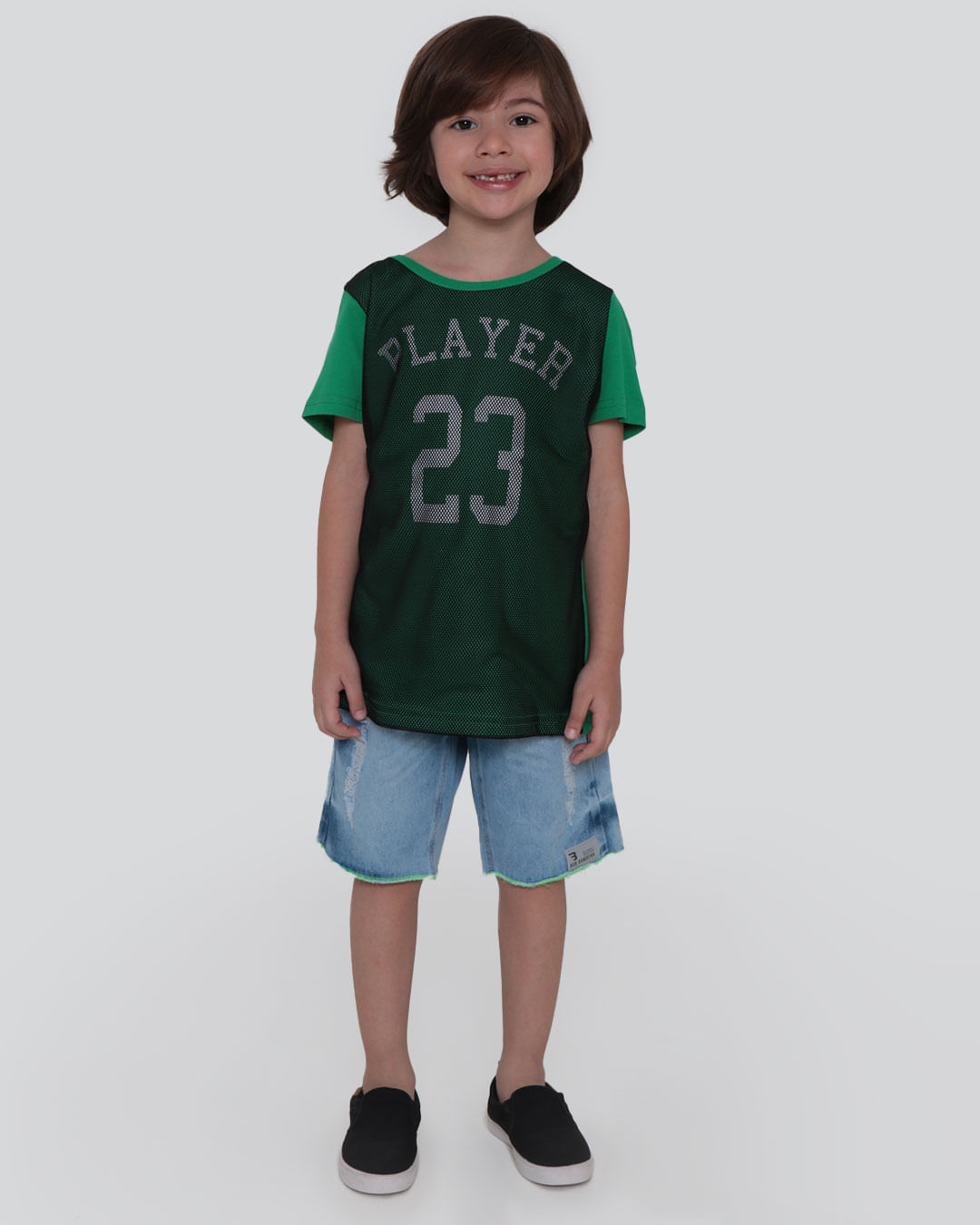 Camiseta Infantil Player 23 Verde