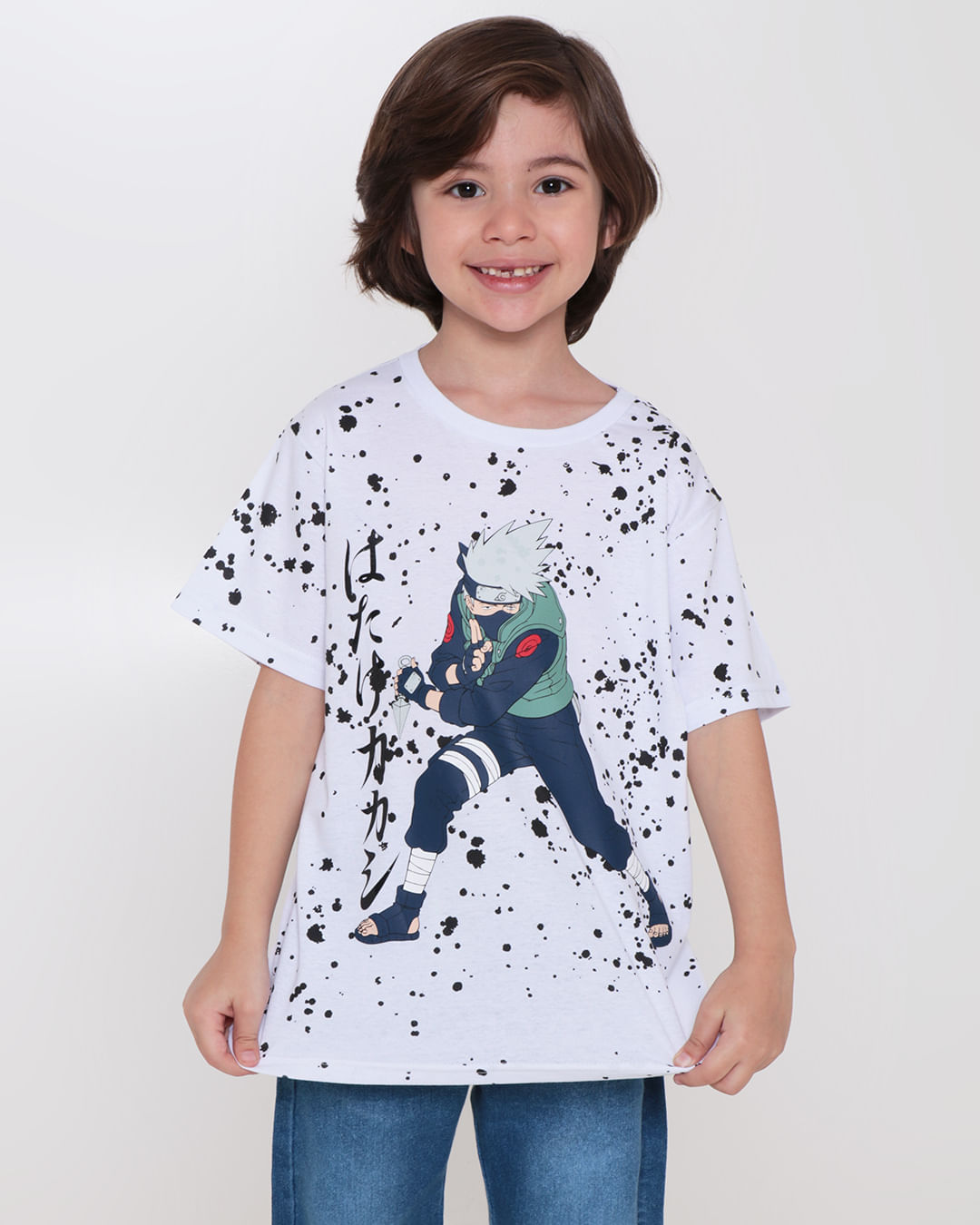 Camiseta Infantil Naruto Branca