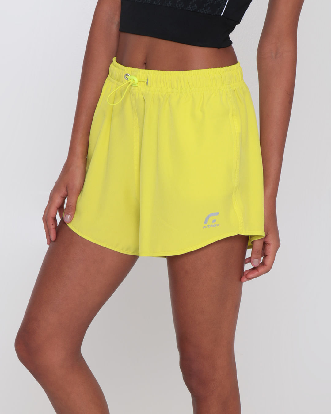 Short Feminino Boxer Fitness Fitter Regulador Neon Verde