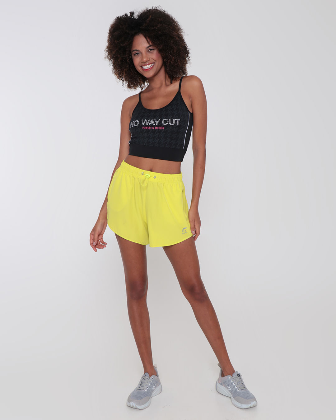 Short Feminino Boxer Fitness Fitter Regulador Neon Verde