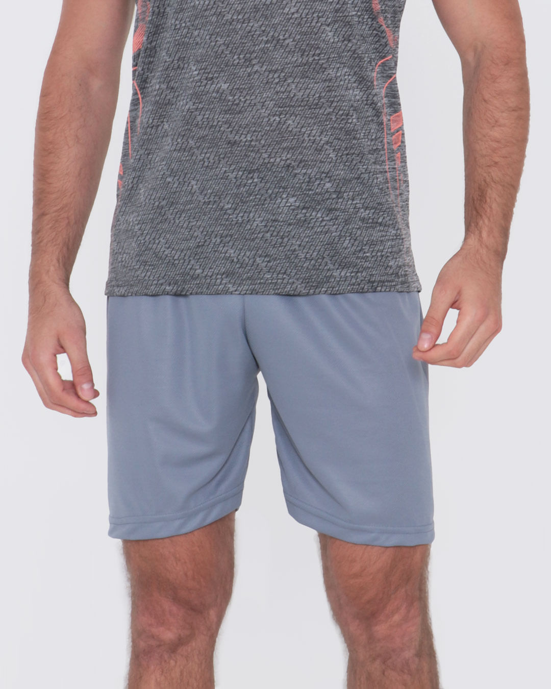 Bermuda Masculina Fitness Cinza