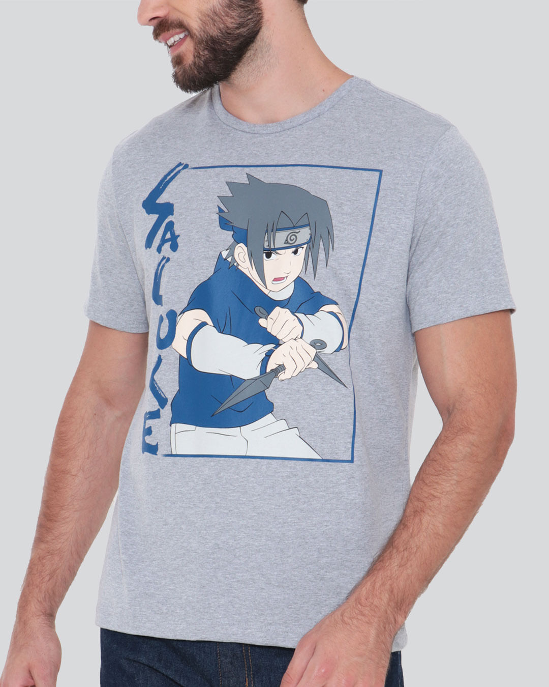 Emporio Dutra - Camiseta Mangá Naruto Sasuke Uchiha pequeno