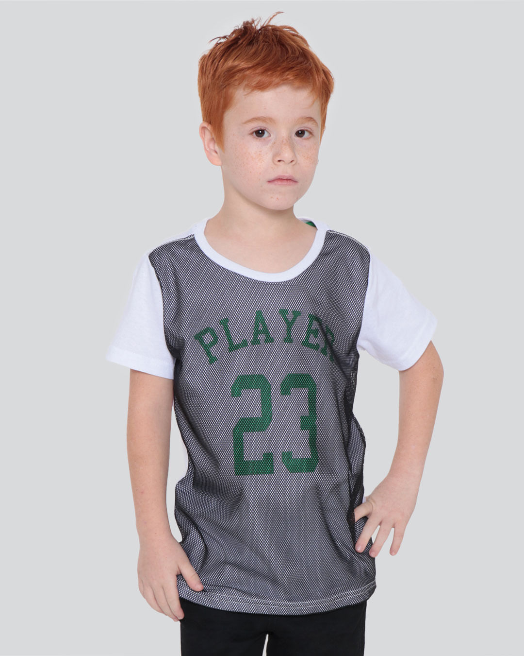 Camiseta Infantil Player 23 Branca