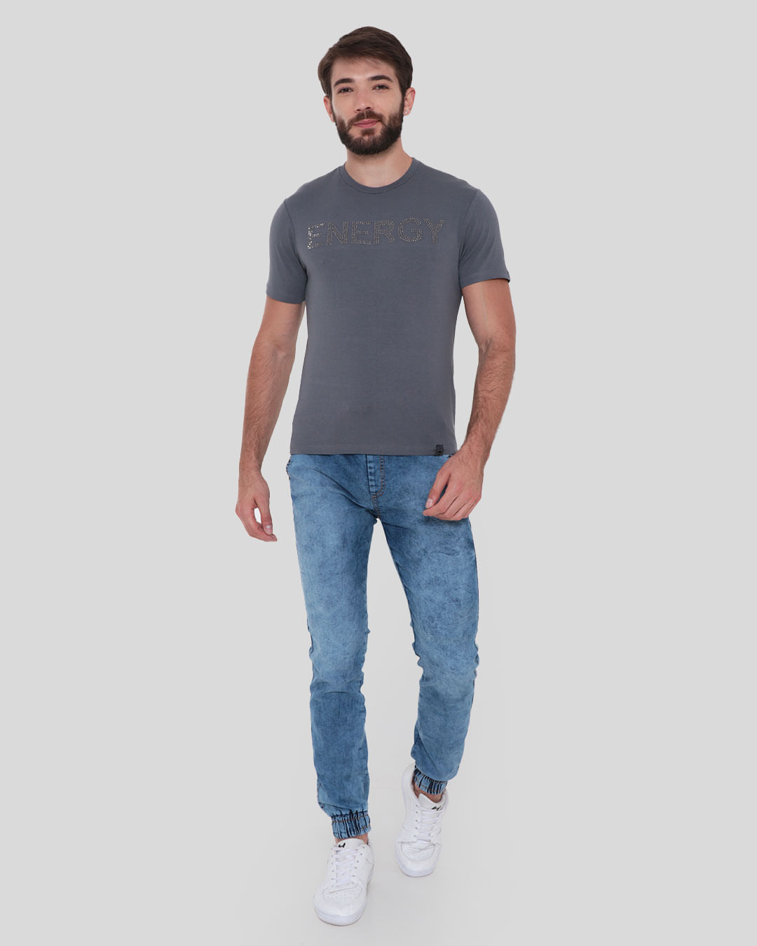 Calça banks jogger jeans claro - LOKAL SKATE SHOP