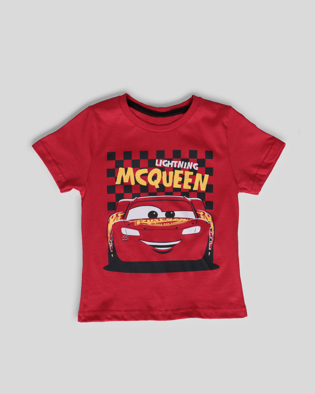 Camiseta Bebê Estampa Mcqueen Disney Vermelha