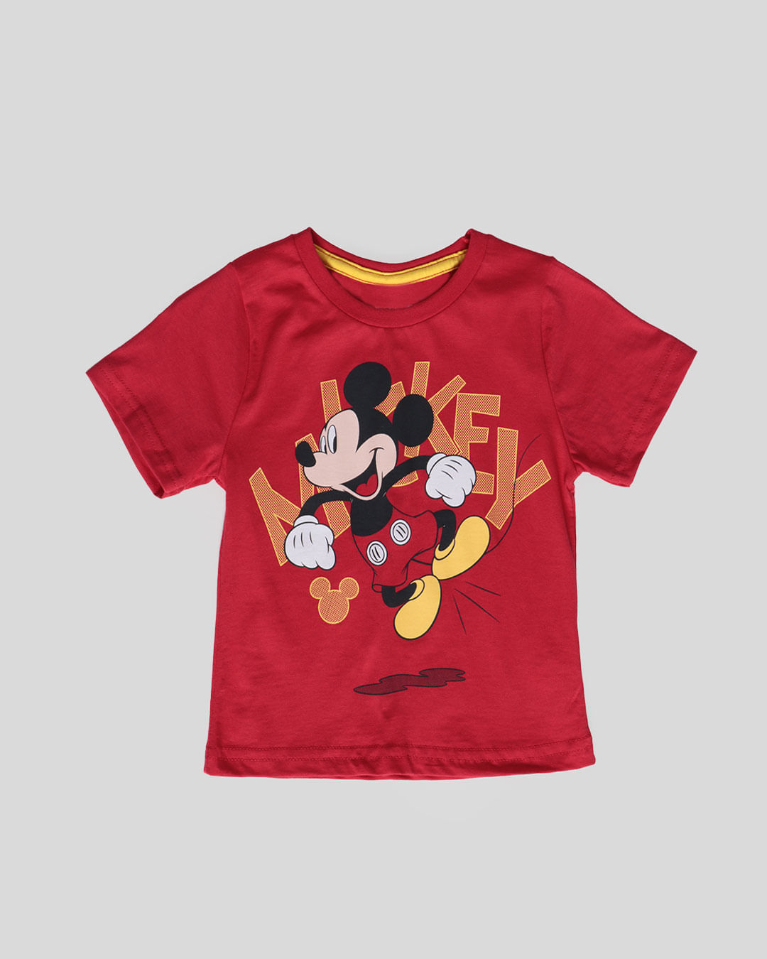 Camiseta Bebê Estampa Mickey Disney Vermelha