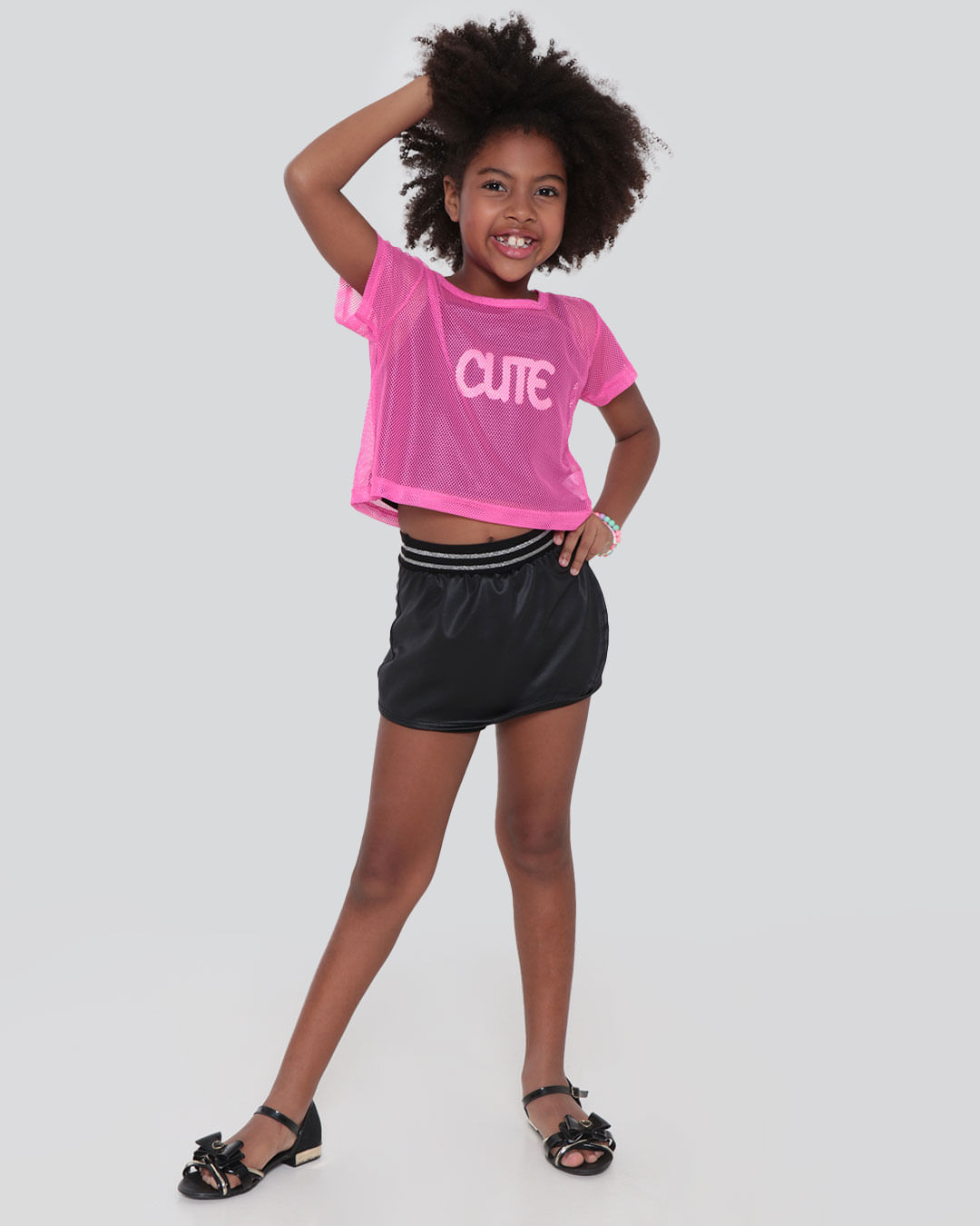 Short saia 2024 infantil preto