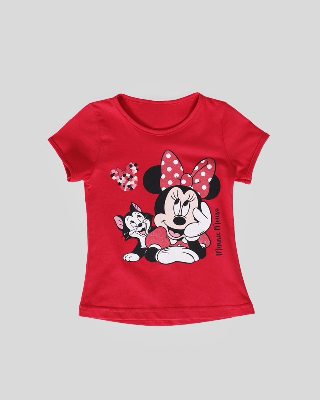 Blusa Bebê Estampa Minnie Disney Vermelha