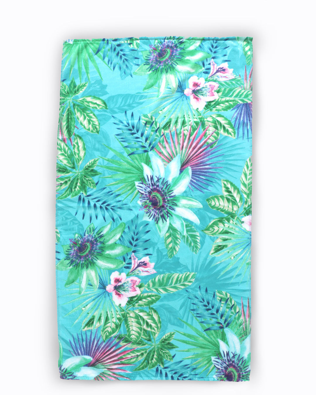 Toalha De Praia Döhler 70x130 Floral Azul