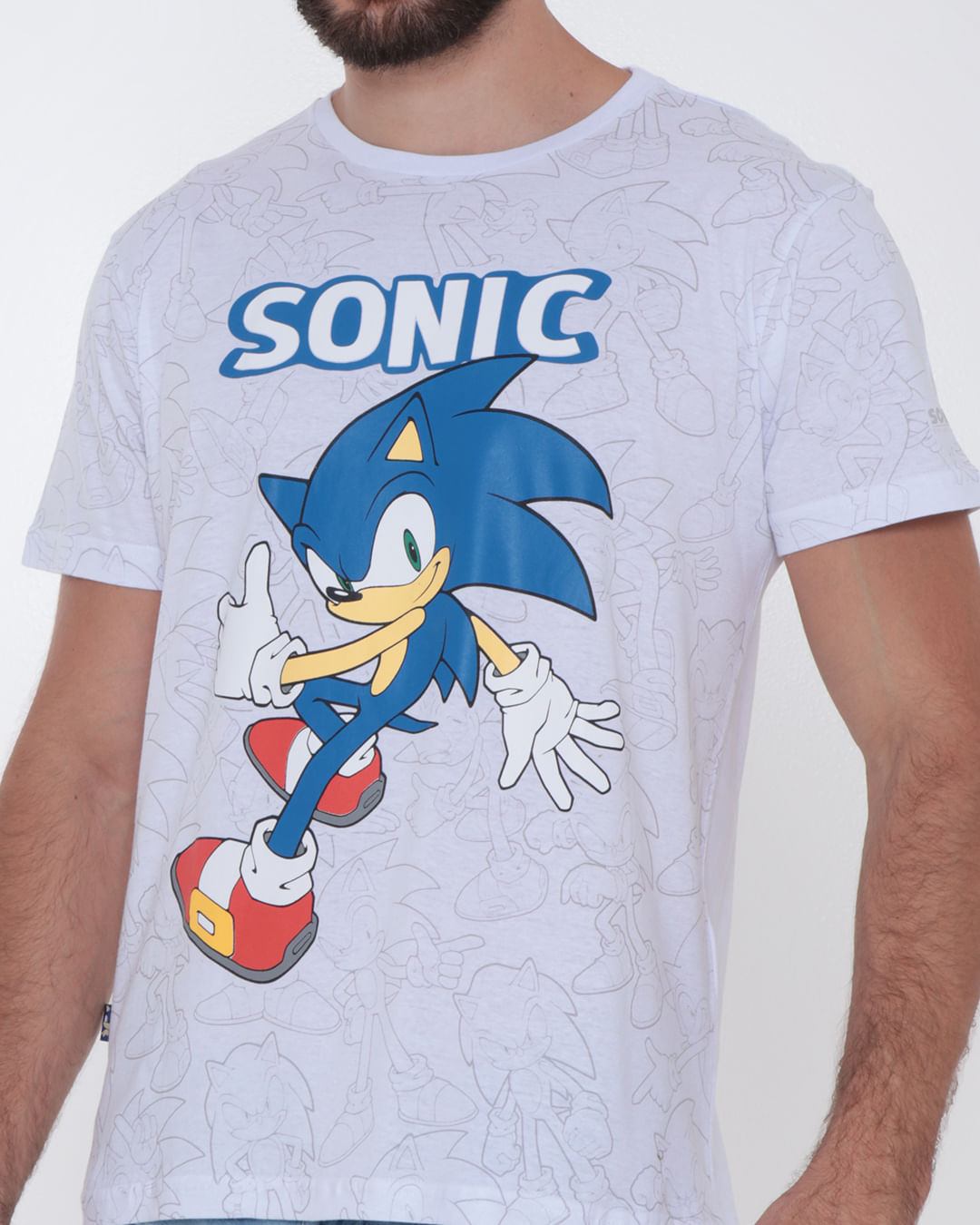 Camiseta de Personagem Sonic