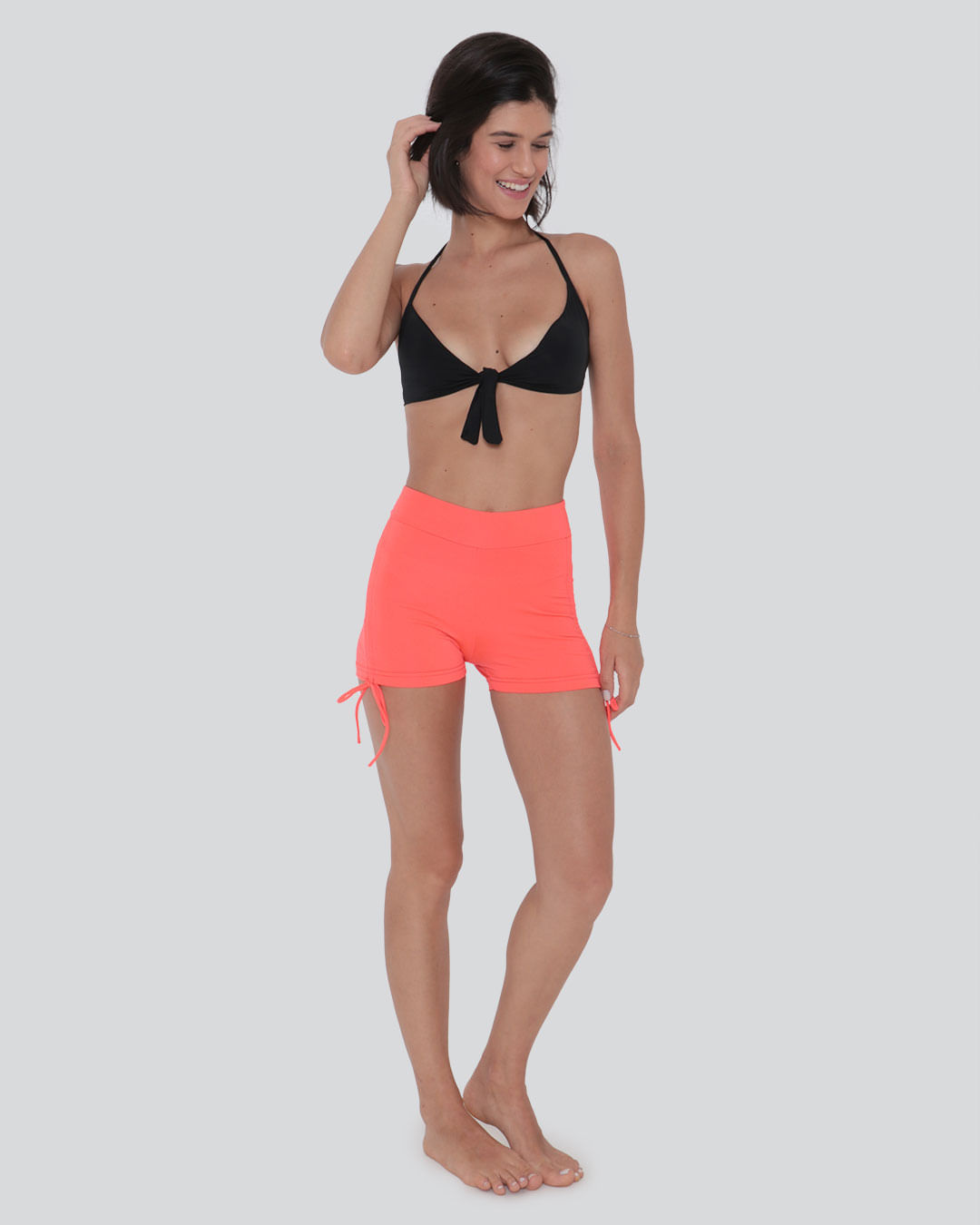 Short Fitness Feminino Colisse Laranja