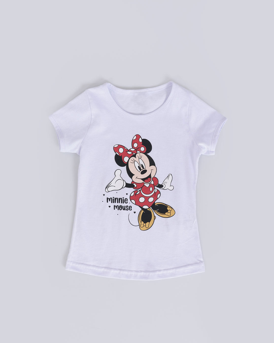 Blusa Bebê Estampa Minnie Disney Branca