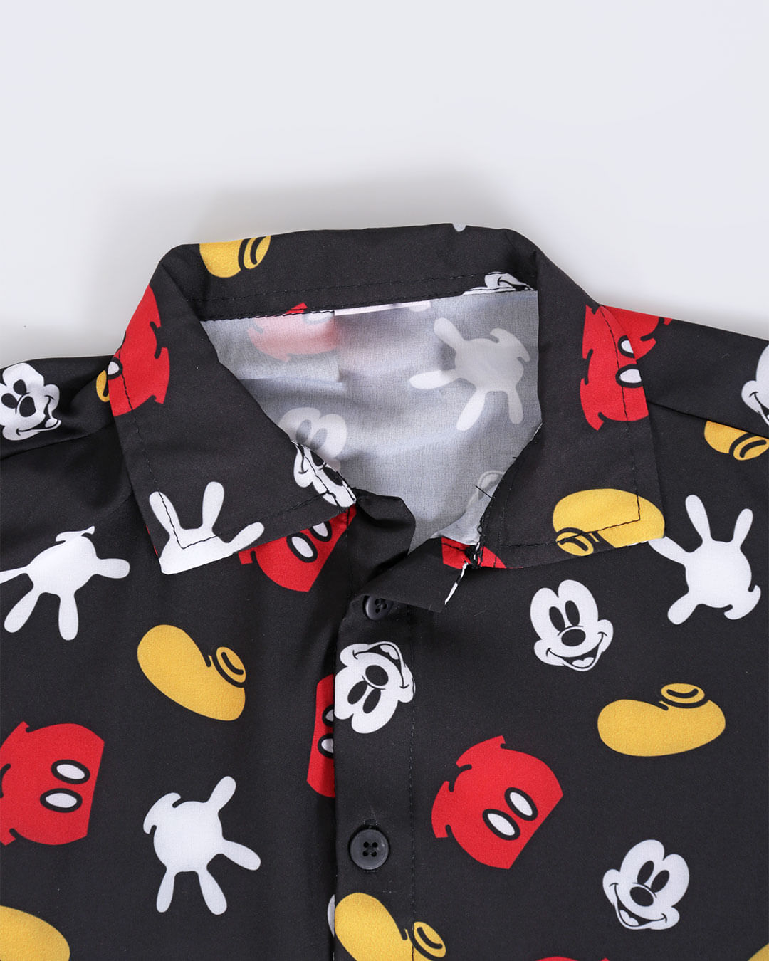 Camisa Bebê Estampa Mickey Mouse Disney Preta