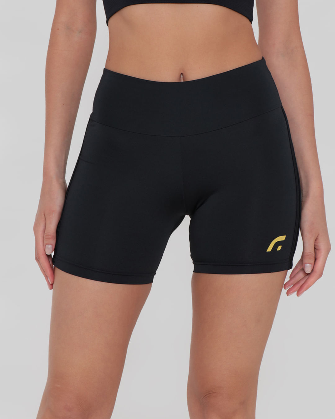 Short Feminino Fitness Fitter Ciclista Preto