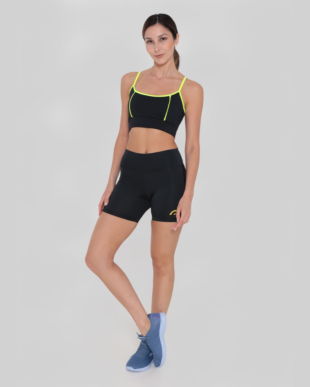 Short Feminino Fitness Fitter Ciclista Preto