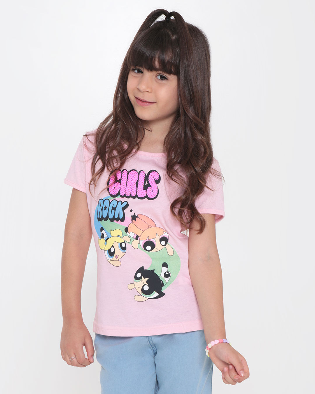 Blusa Infantil Meninas Superpoderosas Cartoon Network Rosa