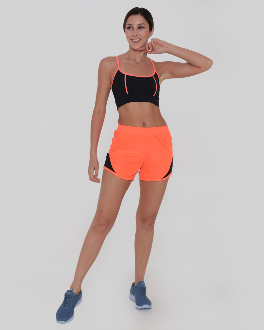 Top Fitness Feminino Alcinha Neon Rosa