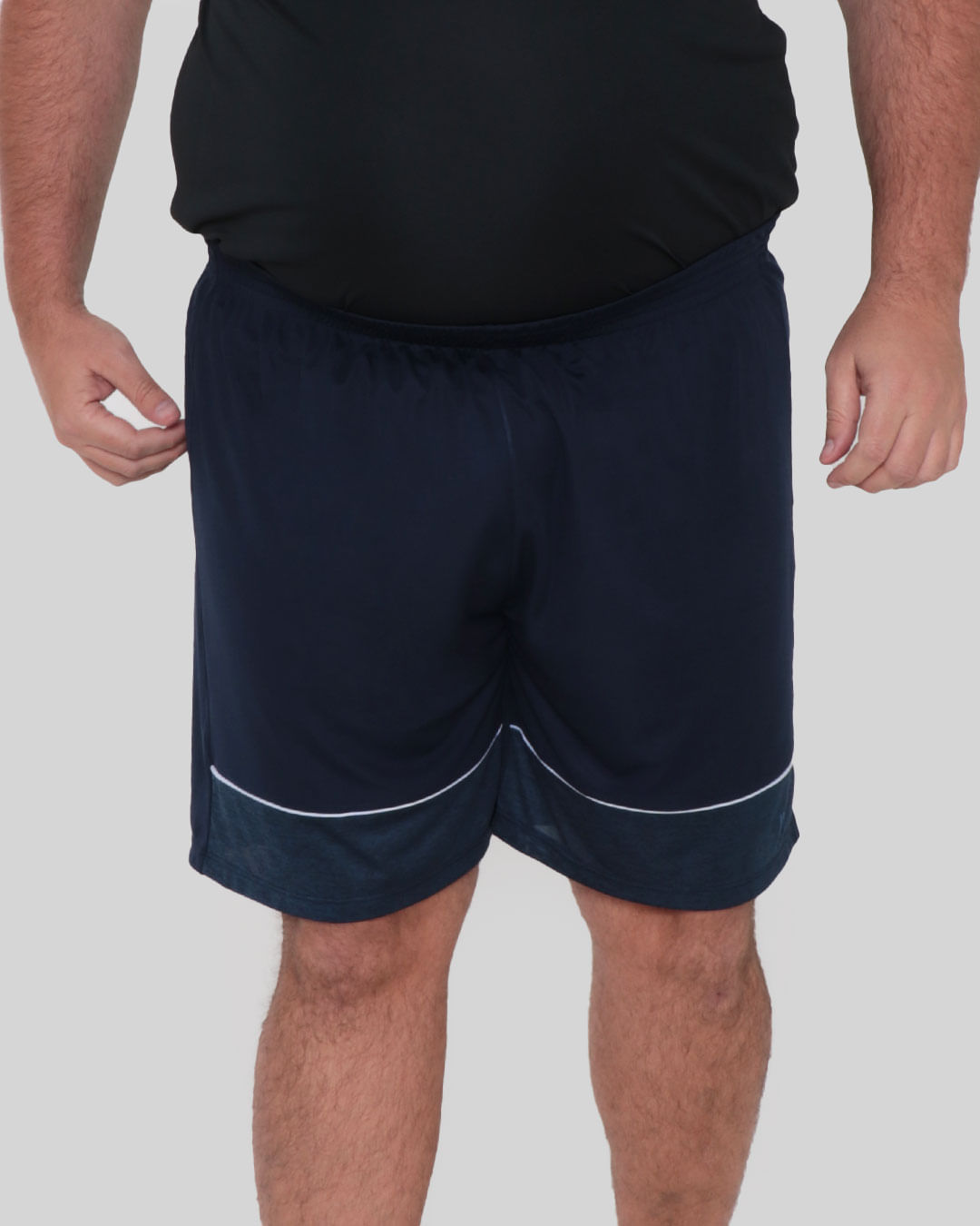 Bermuda Plus Size Masculina Esporte Marinho