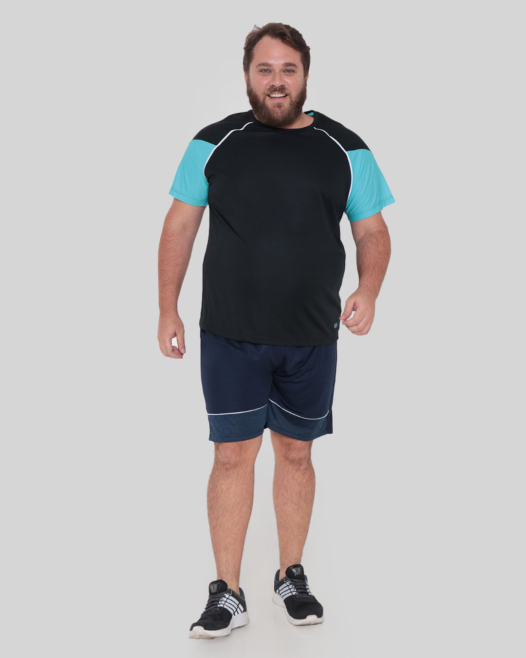 Bermuda Plus Size Masculina Esporte Marinho