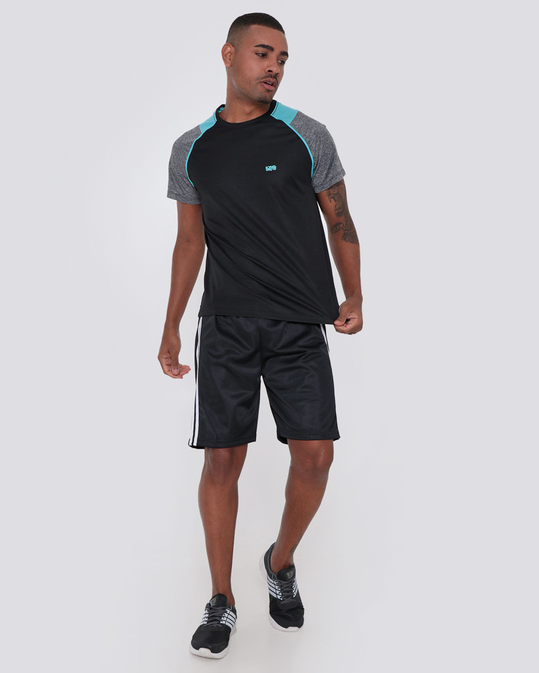 Camiseta Fitness Masculina Preta