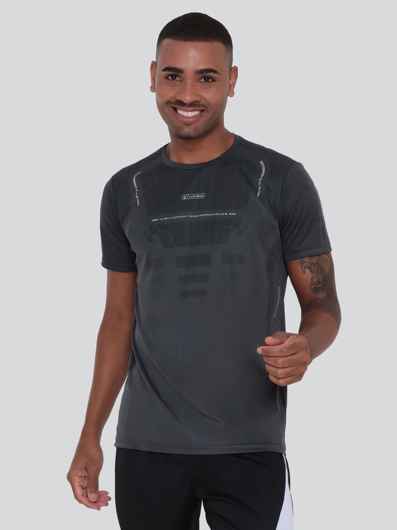 camisetamasculinafitnessestampalocalsportscinza