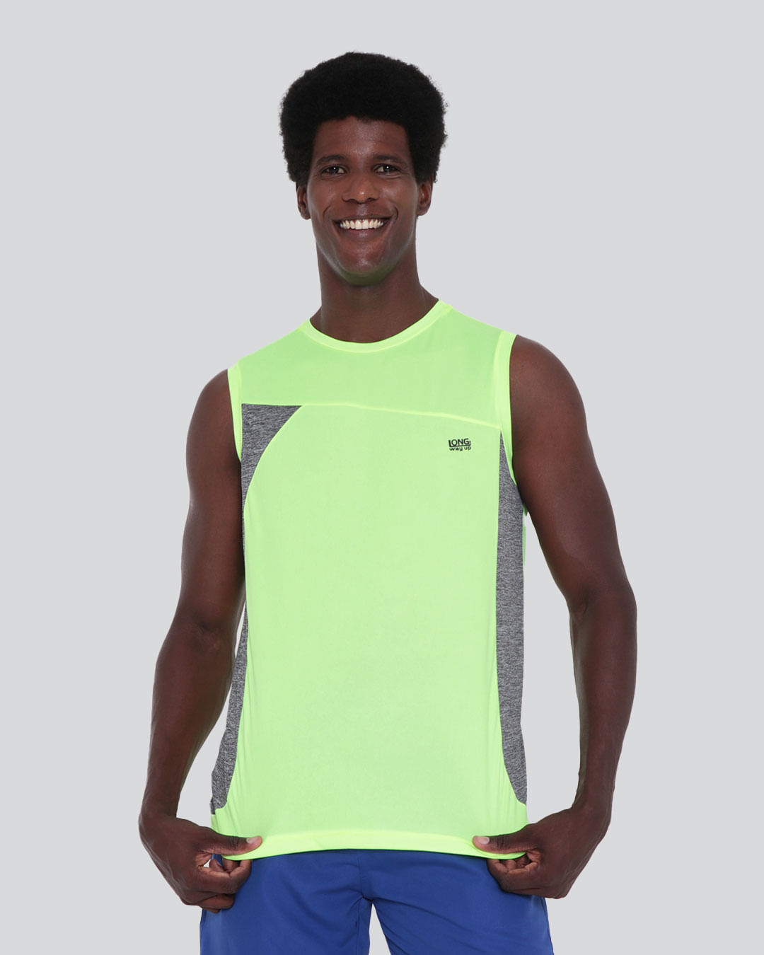 Regata Masculina Fitness Neon Amarela