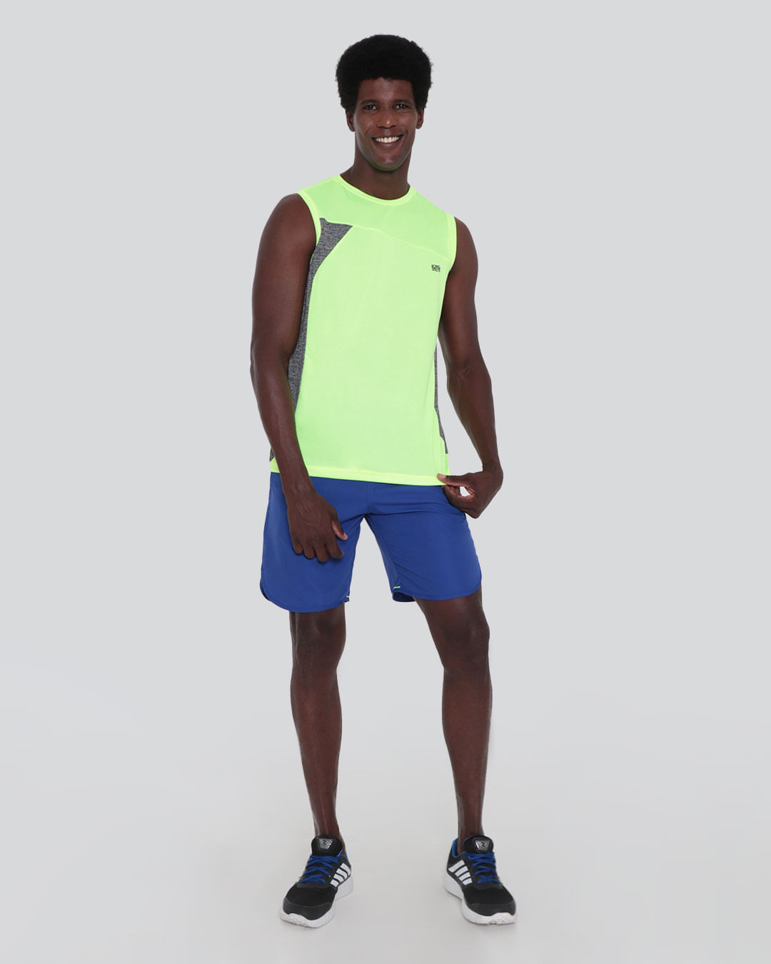 Regata Masculina Fitness Neon Amarela