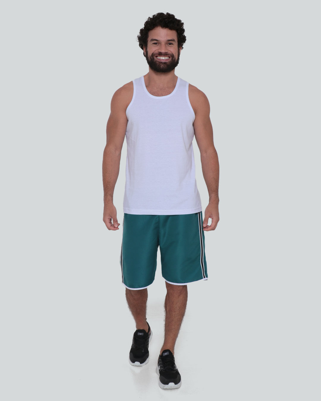 Bermuda Masculina Fitness Básica Verde