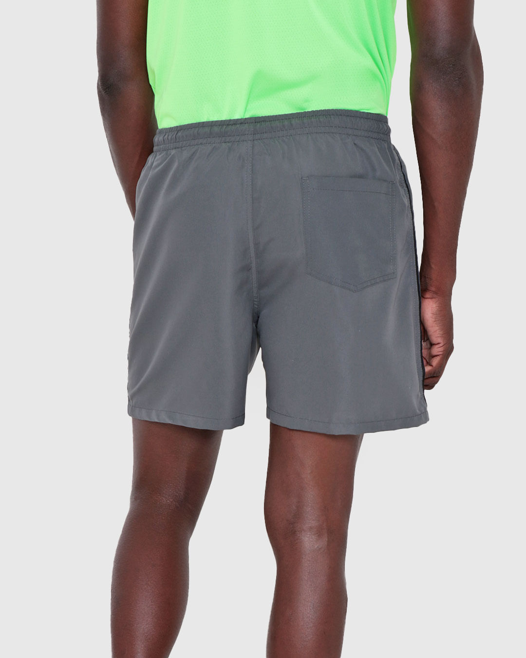 Kit 2 Bermudas Masculina Fitness Preta Cinza