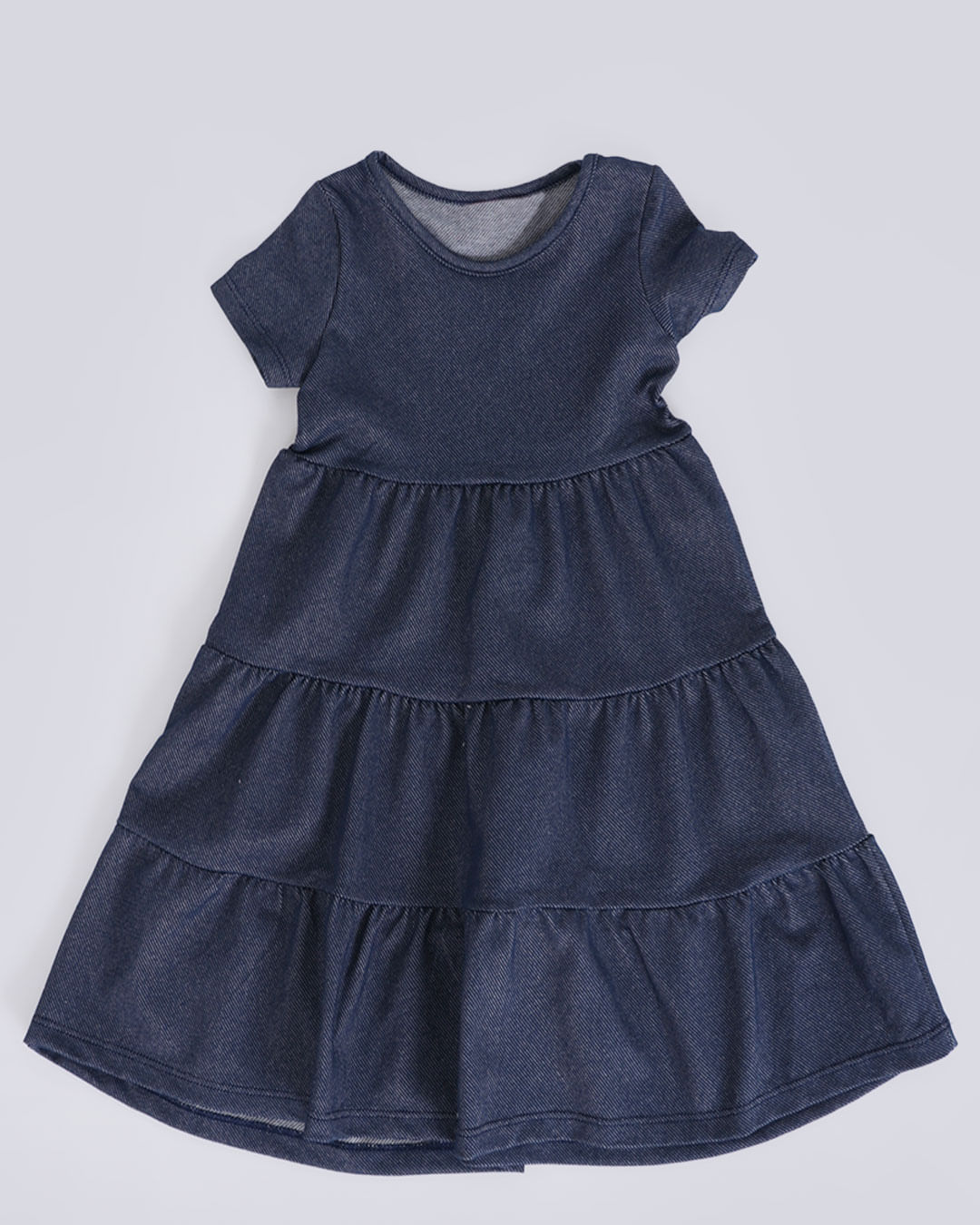 Vestido Bebê Três Marias Babado Azul