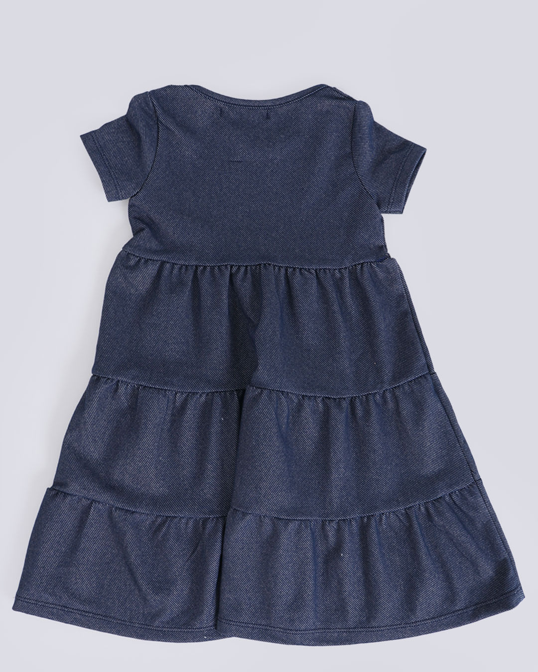 Vestido Bebê Três Marias Babado Azul