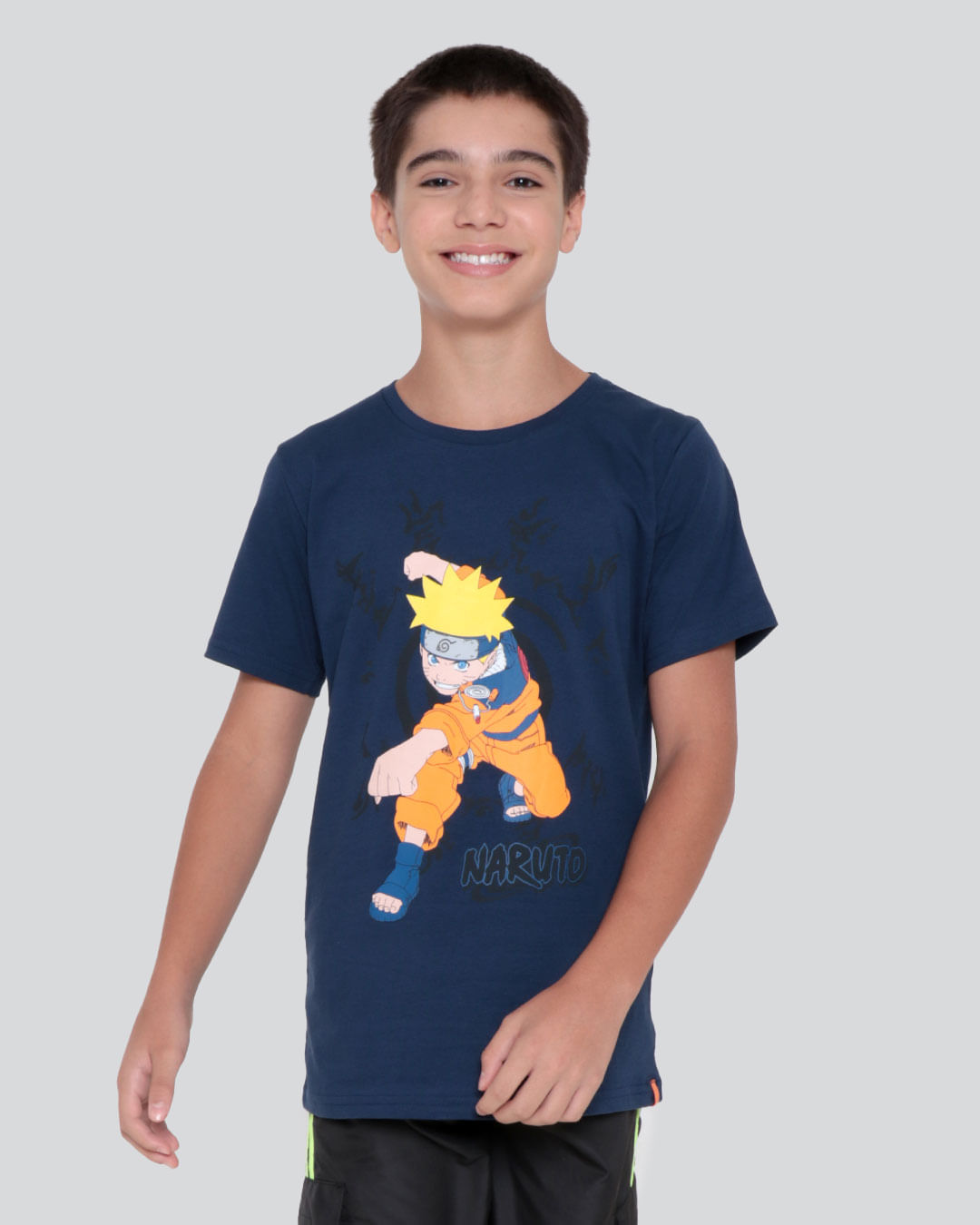 Camiseta Juvenil Naruto Marinho