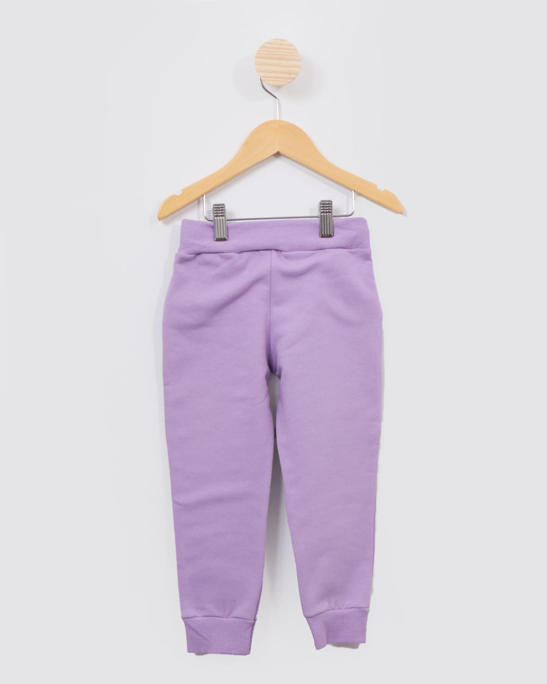 Calça Bebê Moletom Jogger Lilás