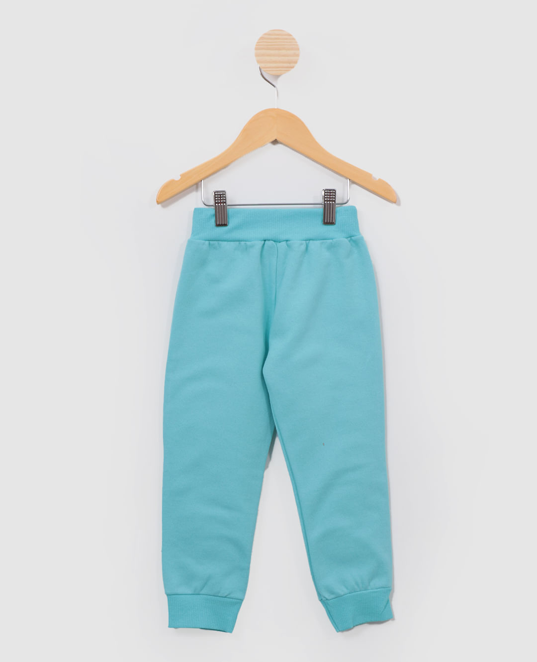 Calça Moletom Bebê Jogger Laço Azul