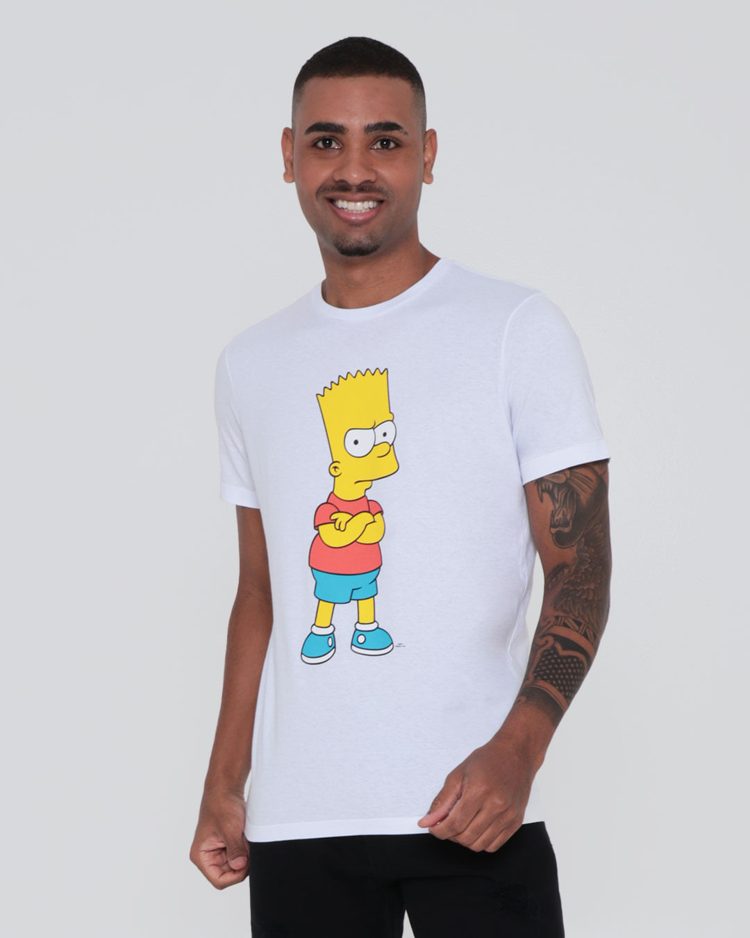 Camiseta Masculina Simpsons Branca