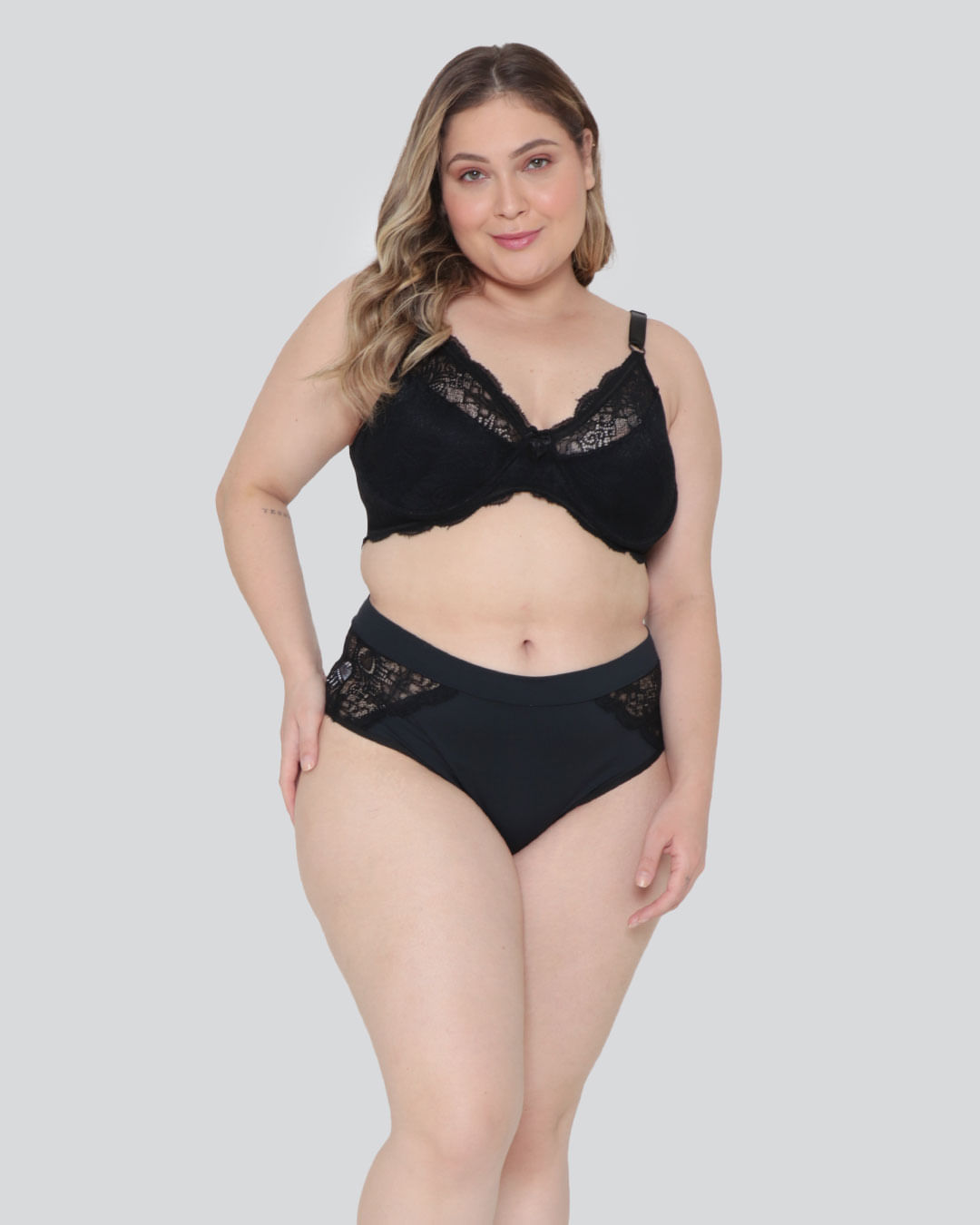 Sutiã Plus Size Feminino Avulso Sem Bojo Preto