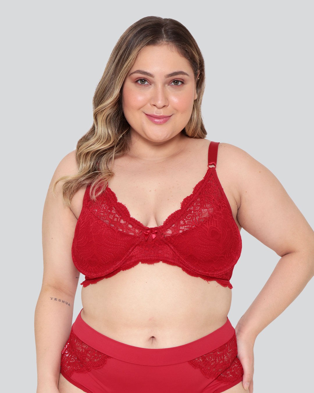 Sutiã Plus Size Feminino Avulso Sem Bojo Vermelho