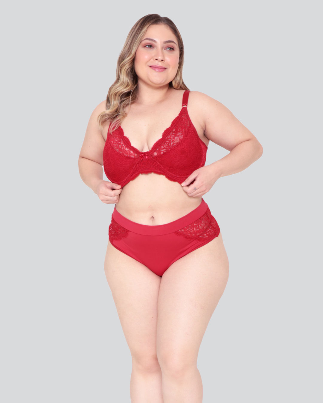 Sutiã Plus Size Feminino Avulso Sem Bojo Vermelho