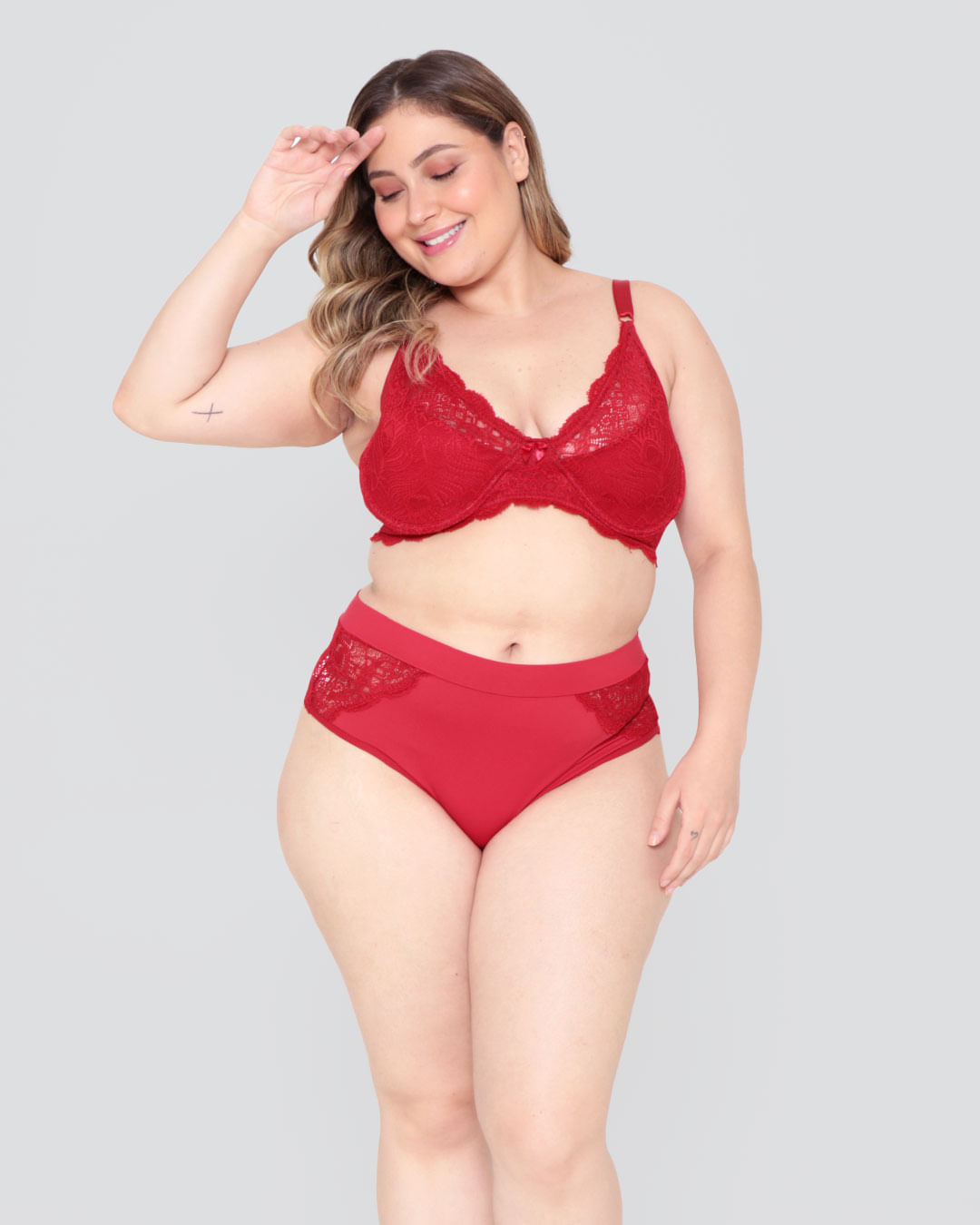 Calcinha Plus Size Avulsa Caleçon Telada Bege