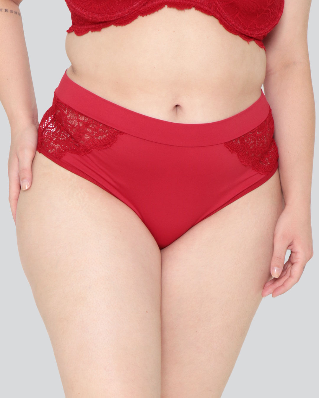 Calcinha Plus Size Avulsa Caleçon Telada Bege