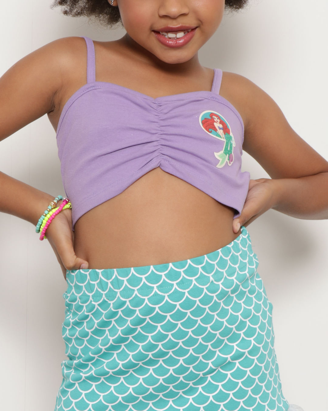 Roupa de sereia infantil Top e Saia Lindo do 4 ao 8 a pronta entrega - xuxu  de meia - Conjunto Infantil - Magazine Luiza