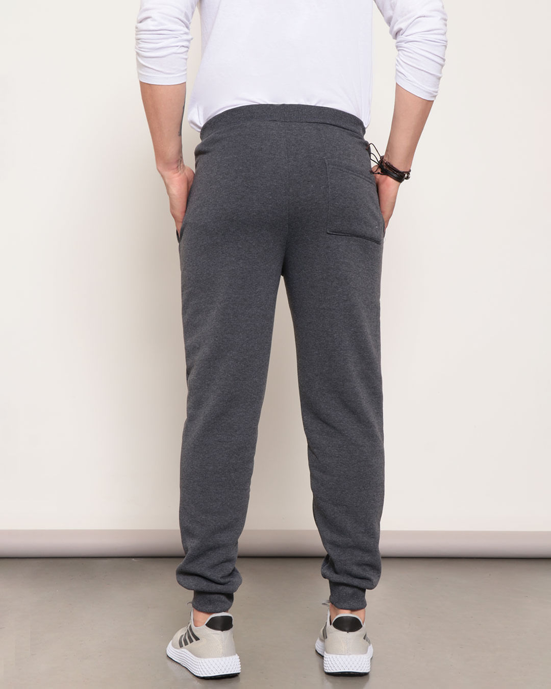 Calça Moletom Masculina KVRA Fine Cinza