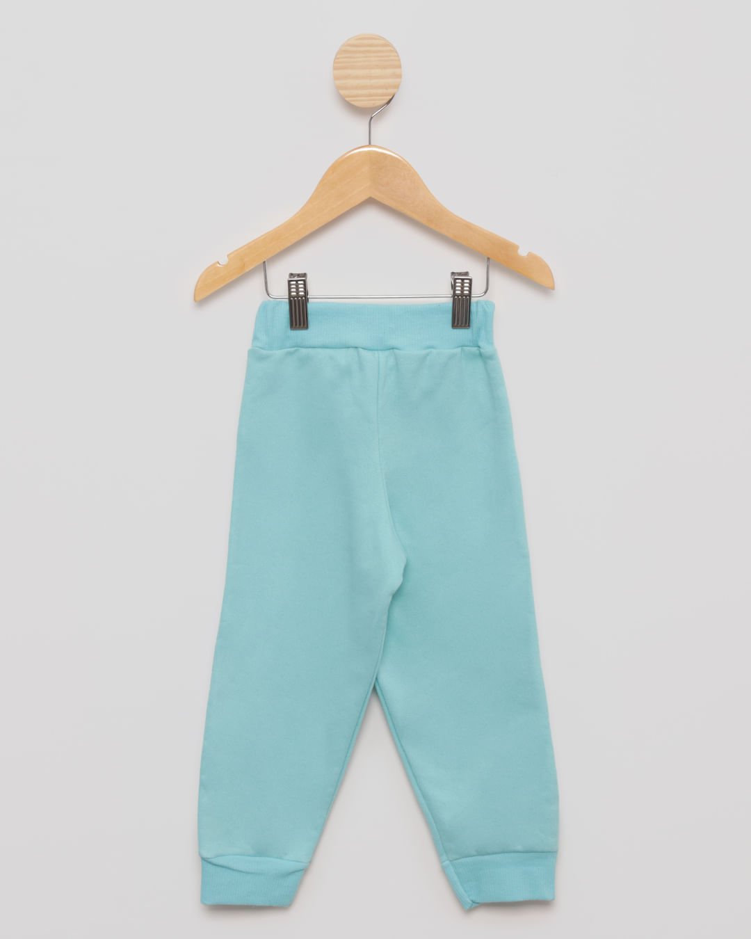 Calça Moletom Bebê Jogger Azul Claro